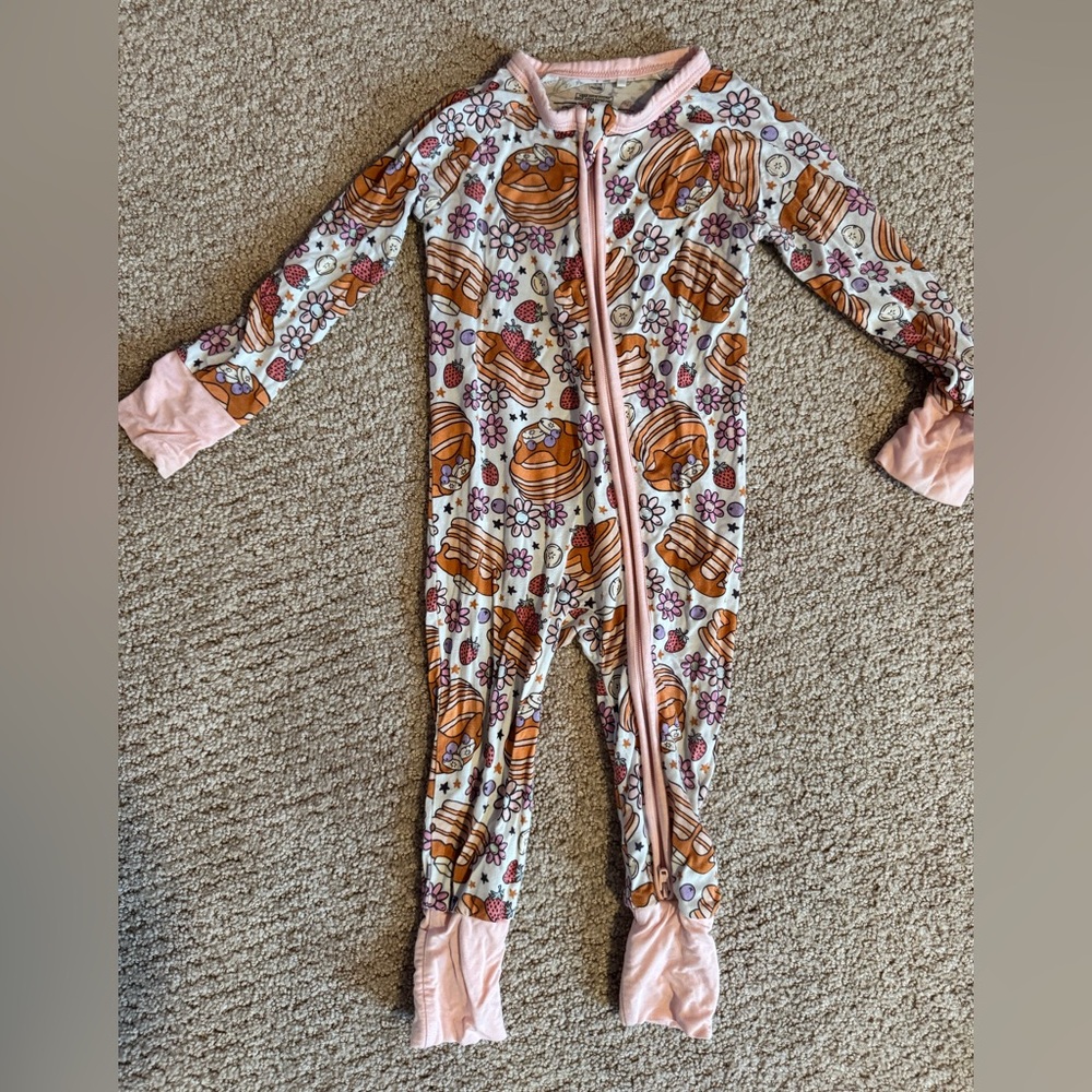 In My Jammers Pancake zippered Footless Onesie